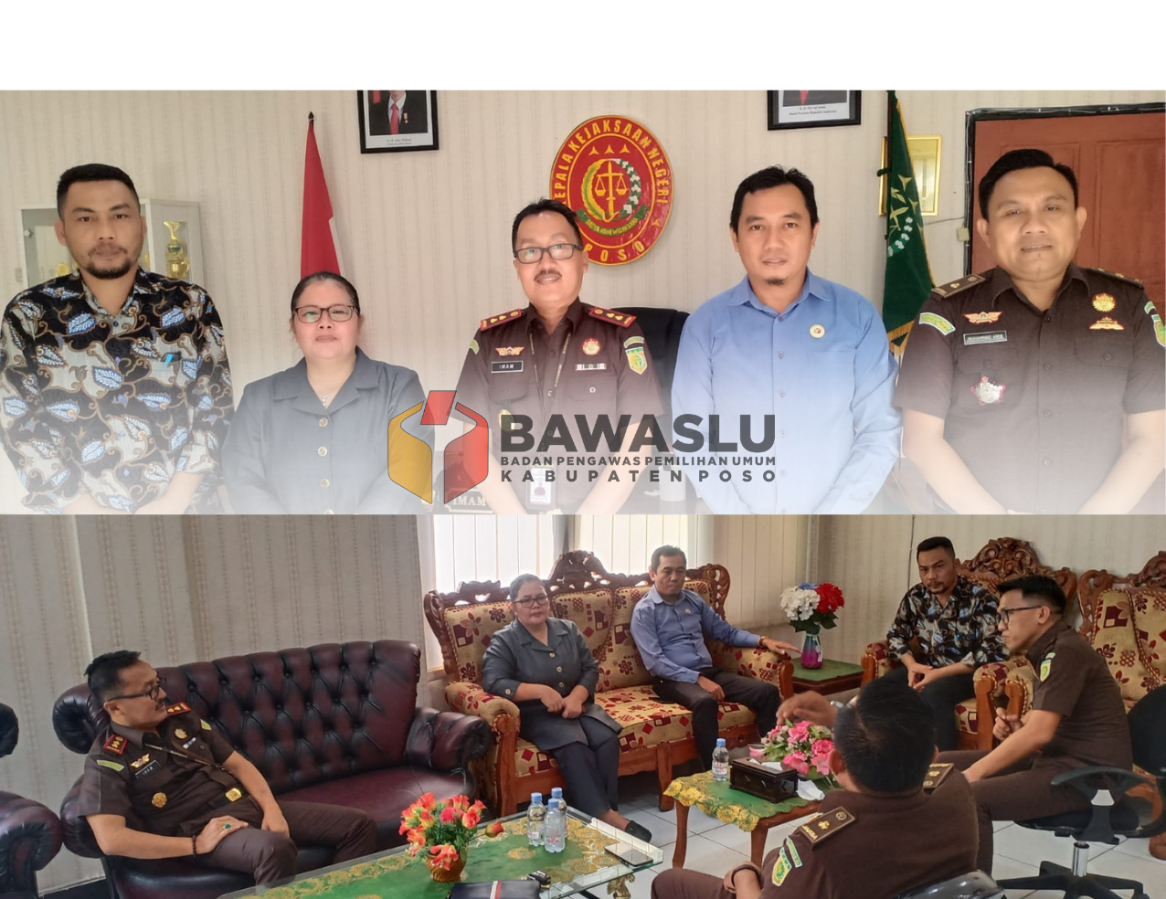 BAWASLU KABUPATEN POSO AUDIENSI DENGAN KAJARI POSO