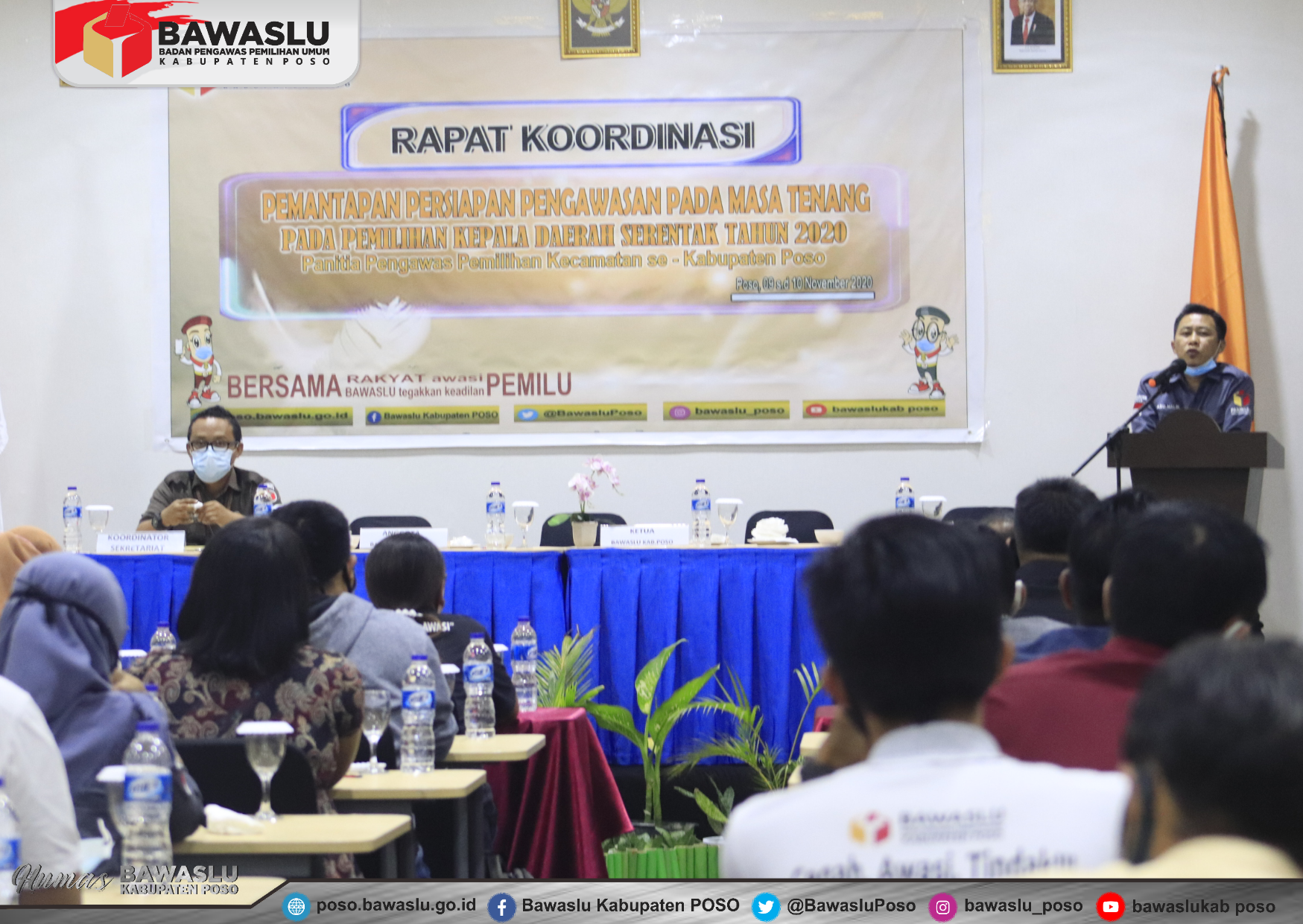 BAWASLU KABUPATEN POSO GELAR RAPAT KOORDINASI PERSIAPAN PENGAWASAN DI MASA TENANG