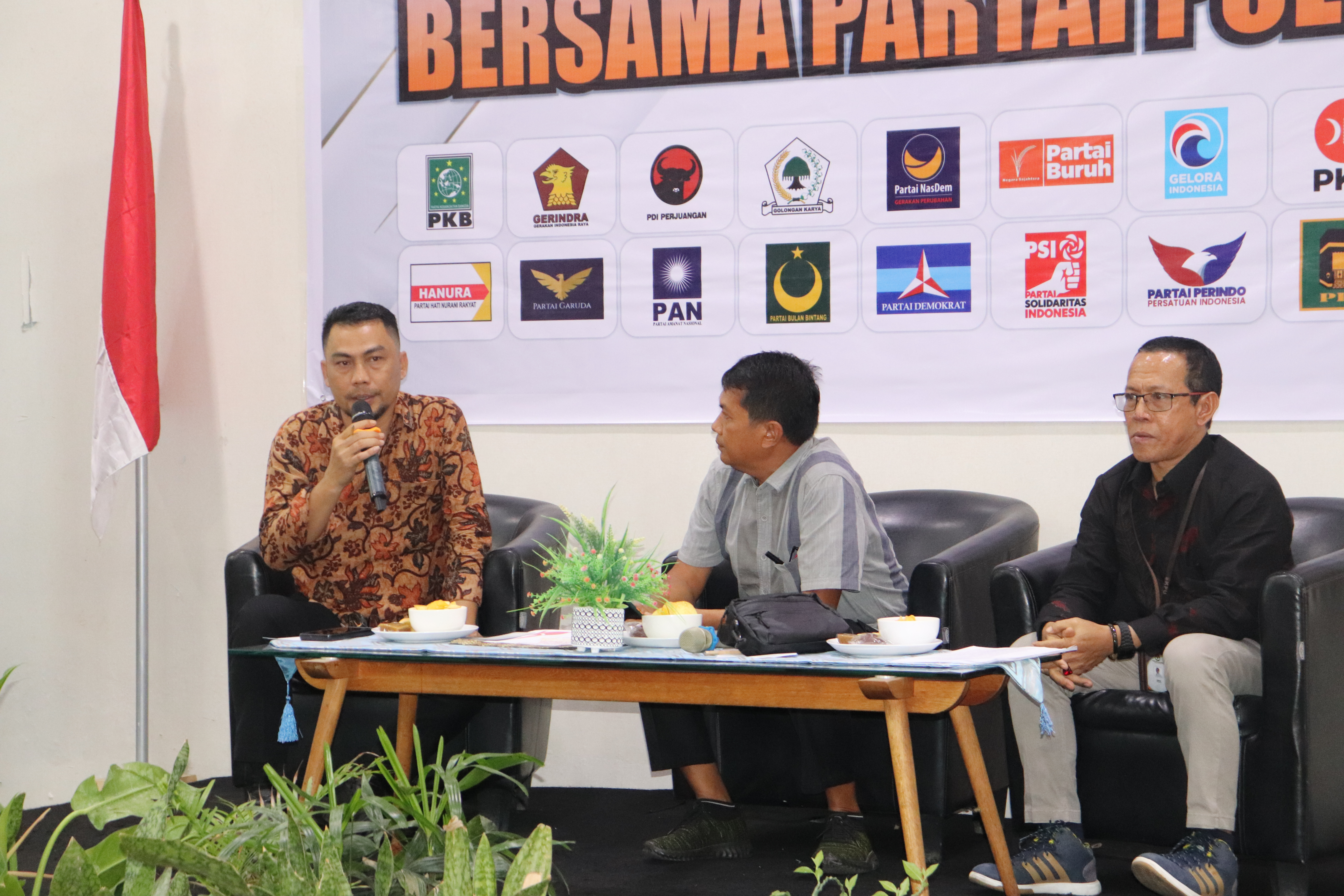 Deklarasi Pemilu Damai Tahun 2024 bersama Partai Politik, Tolak Berita Hoaks, Isu SARA, Ujaran Kebencian dan Politik Uang