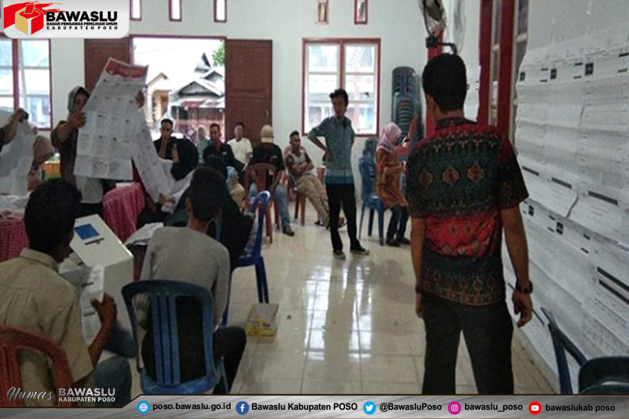 Bawaslu Kabupaten Poso Awasi 24 TPS Pelaksanaan Pemungutan Suara Ulang (PSU)