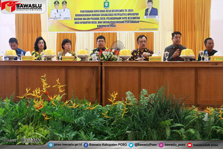 BAWASLU KABUPATEN POSO AJAK KEPALA DESA JAGA NETRALITAS DALAM PILKADA