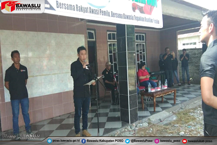 Bawaslu Kabupaten Poso Menggelar Apel Patrol Anti Politik Uang