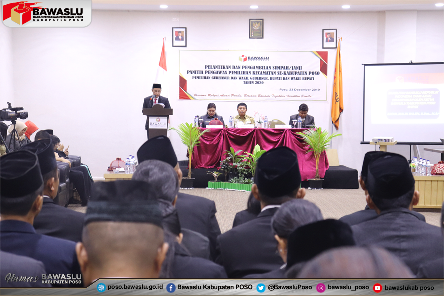 BAWASLU KABUPATEN POSO LANTIK PANWAS KECAMATAN SE “ KABUPATEN POSO