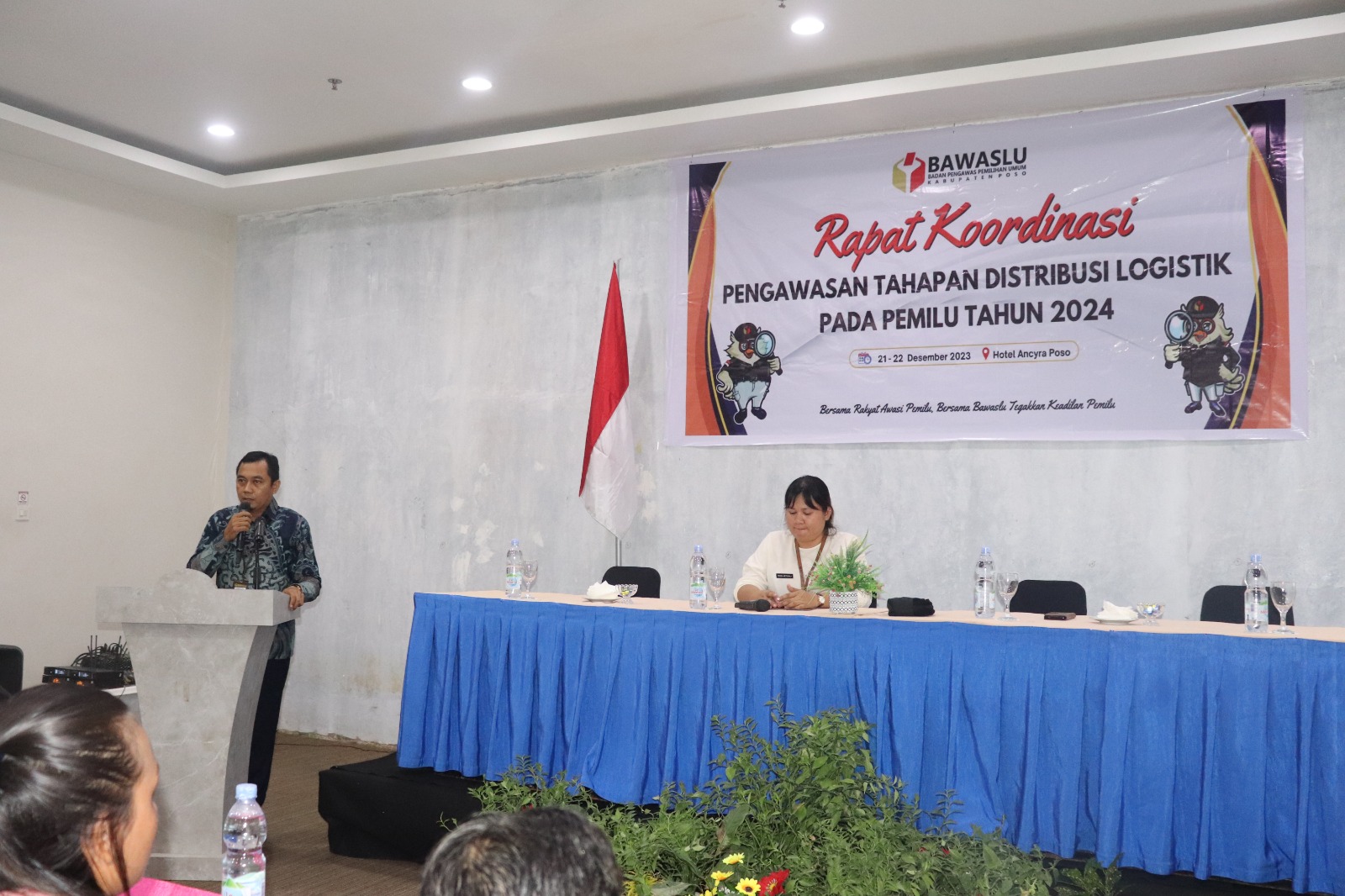RAKOR PENGAWASAN PENDISTRIBUSIAN LOGISTIK | IFRAN HARAP PENGAWASAN LOGISTIK PEMILU HARUS TEPAT PROSEDUR, TEPAT JUMLAH, TEPAT JENIS TEPAT WAKTU TEPAT SASARAN DISTRIBUSI