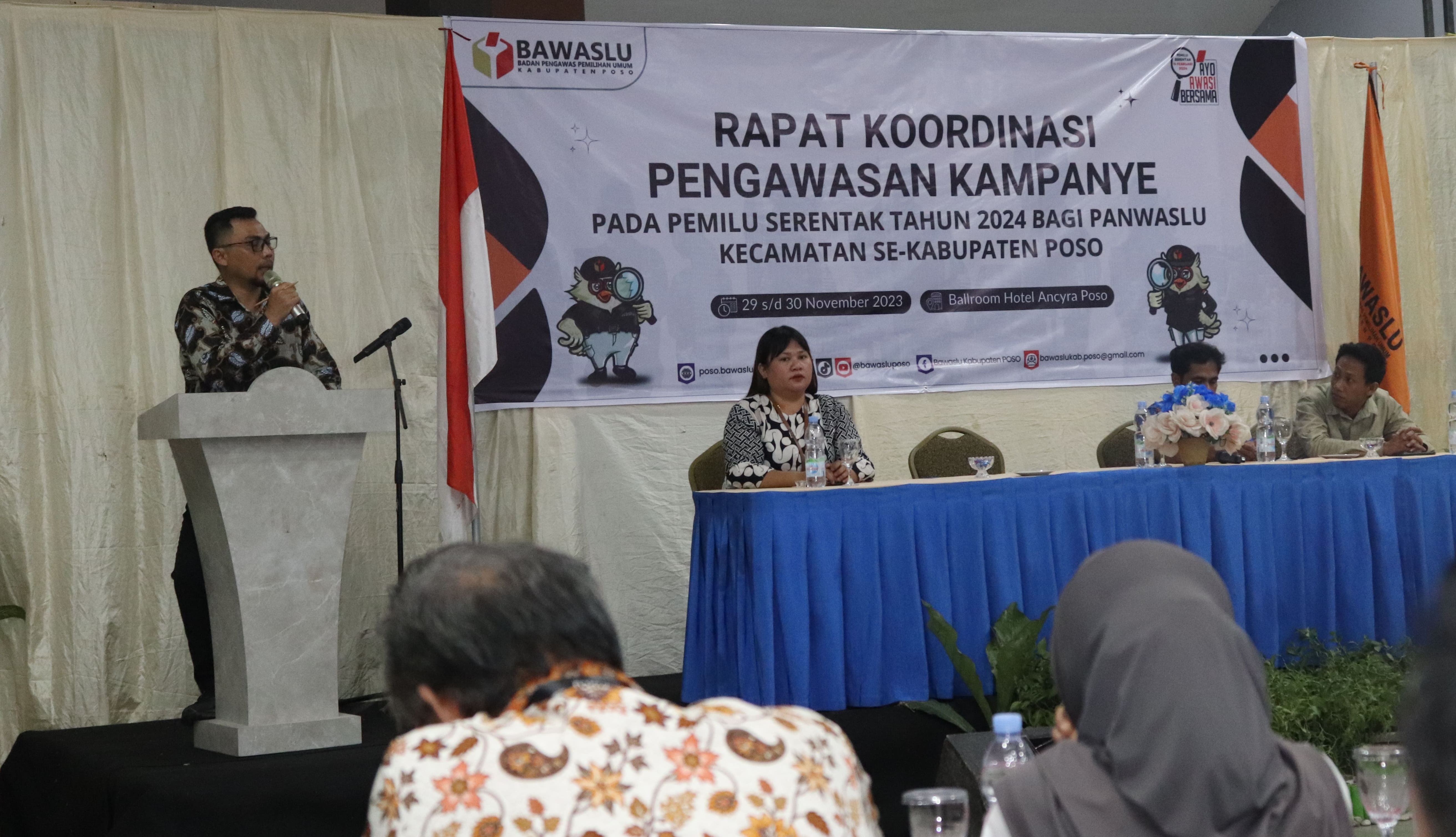 Rapat Koordinasi Pengawasan Kampanye, Whisnu Tekankan Jajaran Panwaslu Awasi Kampanye Sesuai Regulasi