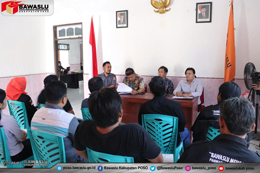 Enam Belas Pengawas Pemilu 2019 Di Kabupaten Poso Terima Santunan