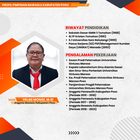 Pimpinan Bawaslu Kabupaten Poso