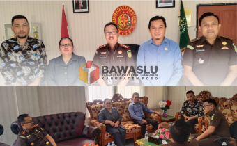 BAWASLU KABUPATEN POSO AUDIENSI DENGAN KAJARI POSO