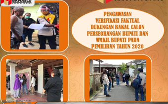 BAWASLU KABUPATEN POSO MENITORING VERIFIKASI FAKTUAL DUKUNGAN BAKAL CALON PERSEORANGAN