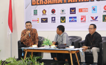Deklarasi Pemilu Damai Tahun 2024 bersama Partai Politik, Tolak Berita Hoaks, Isu SARA, Ujaran Kebencian dan Politik Uang