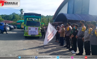 Bawaslu Kabupaten Poso Awasi ketat Proses Pengecekan Logistik sampai dengan Pendistribusian ke TPS
