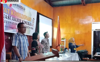 EVALUASI AKHIR KINERJA PANWASLU KECAMATAN SE-KABUPATEN POSO