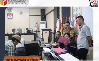 Pengawasan Pencermatan Rancangan Daftar Calon Tetap (DCT) DPRD Kabupaten Poso Untuk Pemilu 2024