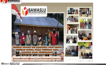 BAWASLU PROVINSI SULTENG BERSAMA PIMPINAN BAWASLU KABUPATEN POSO IKUT MENGAWASI SECARA LANGSUNG PELAKSANAAN VERIFIKASI FAKTUAL