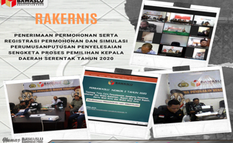 Bawaslu Provinsi Sulteng Gelar Rapat Kerja Teknis Penyelesaian Sengketa Proses Pemilihan Kepala Daerah Serentak Tahun 2020