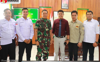 TERKAIT NETRALITAS TNI DAN PENGGUNAAN ATRIBUT, BAWASLU KABUPATEN POSO KOORDINASI DENGAN DANDIM 1307